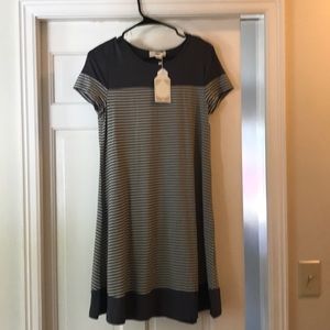 Exist medium grey striped dress